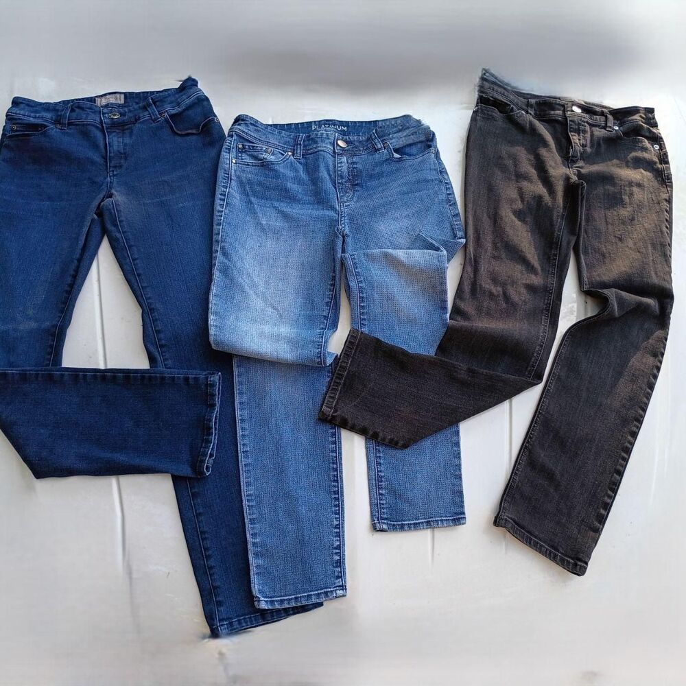 Chico's Women's Blue and Navy Jeans